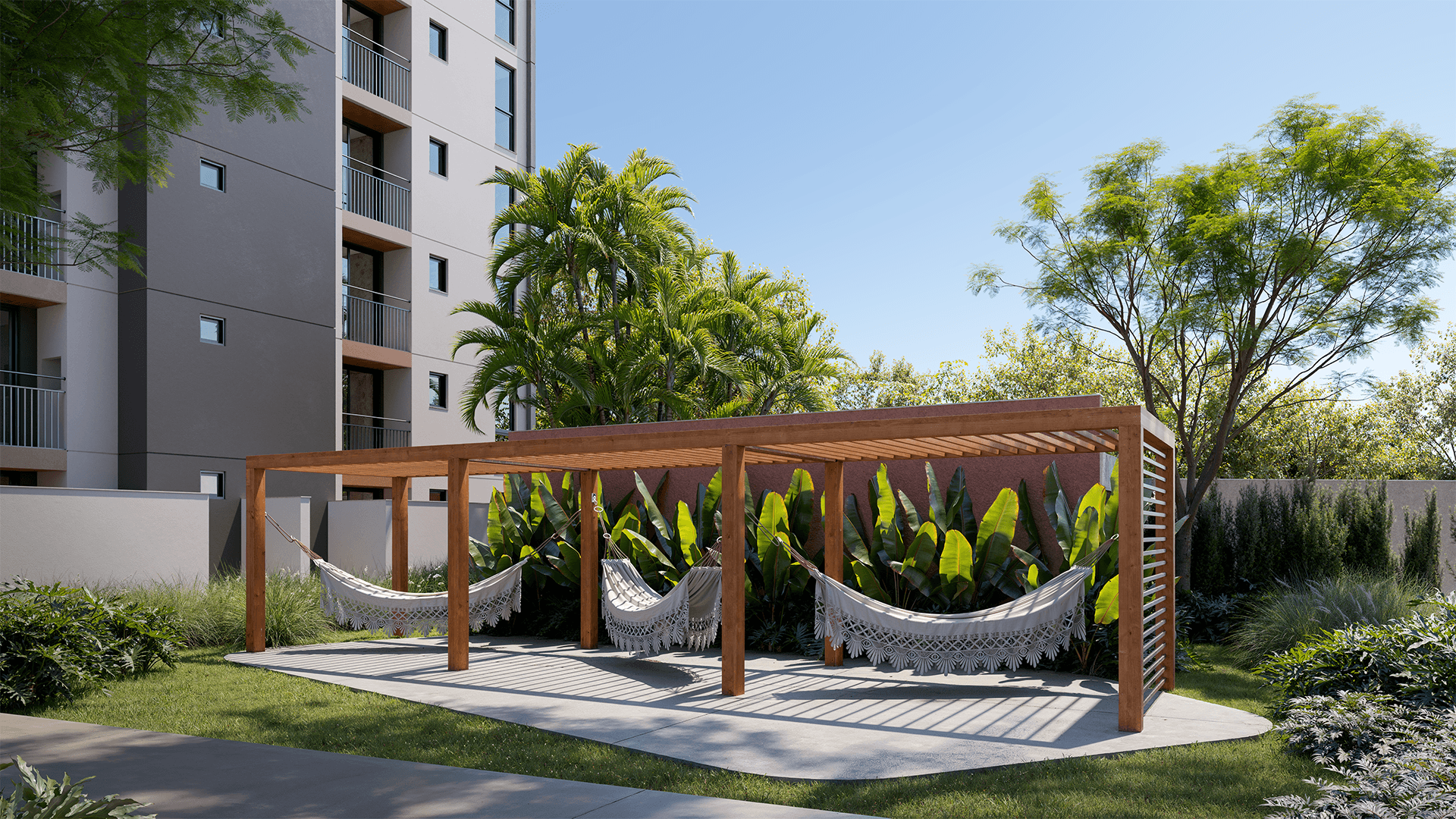 Espaço beauty care com estação de maquiagem do Viva Serenità