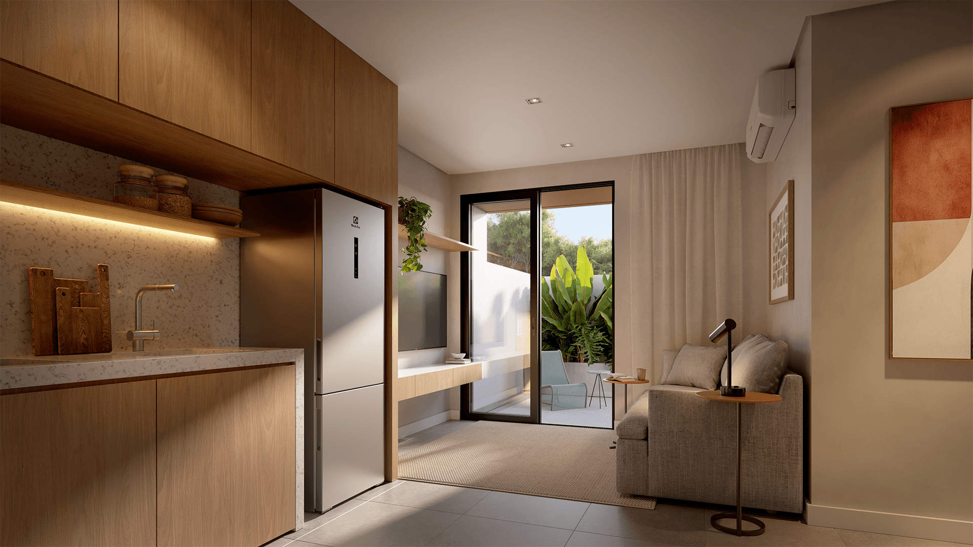 Quadra esportiva multiuso do Viva Serenità